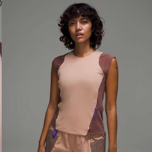 Lululemon Cap Sleeve Hiking Tank Top in Pink Clay / Dark Oxide‎ Sz 8/M?